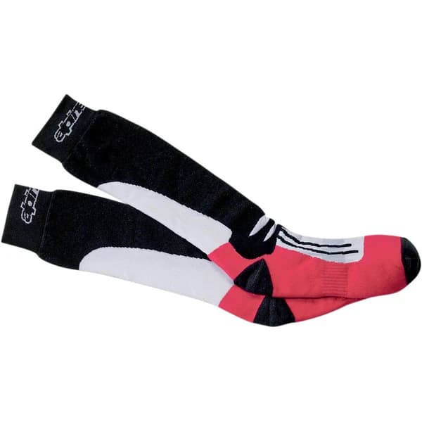 ALPINESTARS RACING ROAD SOCKS LONG Negru/Alb/Rosu S/M