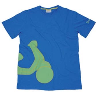 Vespa Tricou Barbati Shape Albastru