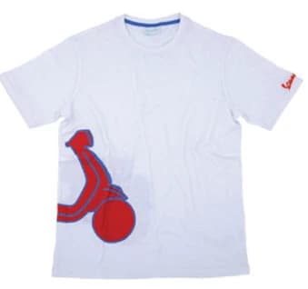 Vespa Tricou Barbati Shape Alb