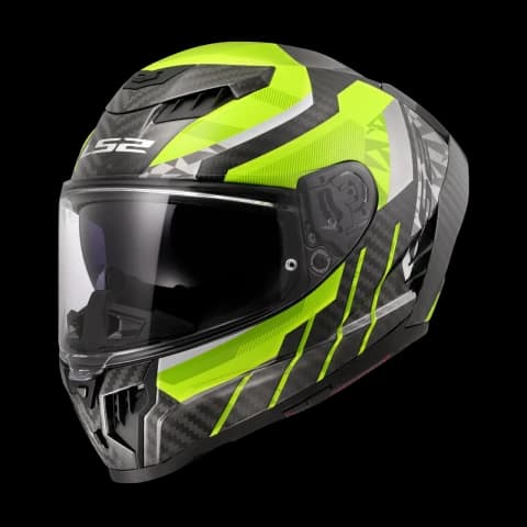 LS2 FF807 DRAGON TRAX H-VIS YELLOW