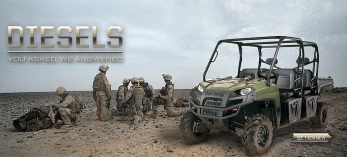 Polaris este preferat de armata americana. N-o spunem noi, ci o demonstreaza contractele pe care compania le-a incheiat pentru furnizarea modelelor MV700, MVRS700, vehiculele Side-by-Side Polaris cu care militarii au ...