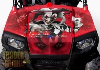 Din cand in cand este bine sa mai schimbati imaginea vehiculului pe care-l conduceti, iar un kit special este tot ce va trebuie. Joker - Polaris RZR 800 Graphics Kit acopera 90% din suprafata de plastic a vehiculului,...