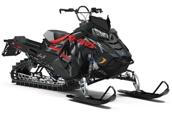 Proiectat pentru toate zonele de pilotare si pentru o experienta plina de adrenalina, modelul 850 RMK Khaos 155 din gama de snowmobile Polaris 2020 este animat de cel mai puternic motor Polari...