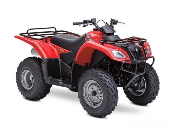 "Suzuki Ozark 250" este un ATV usor, dur si agil care ofera o valoare excelenta pentru pretul sau. Suzuki Ozark 250 cantareste 194kg si este propulsat de un motor in 4 timpi, racit cu aer, SOHC cu o cil...