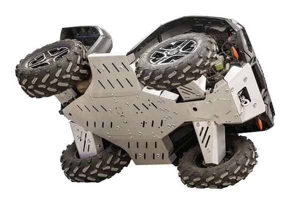 Scuturile de protectie pentru ATV de la Iron Baltic reprezinta un pas inainte de la protectiile oferite din fabrica, ce nu ofera deloc sau ofera o protectie minima la impact. Scuturile Iron Baltic sunt realizate din p...