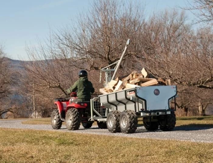 Inainte de a atasa o remorca, cititi manualul utilizatorului, pentru a va asigura ca ATV-ul dvs. poate fi utilizat pentru remorcare. Selectati o remorca ce se potriveste cu ATV-ul dvs. si poate transporta sarcina pe c...