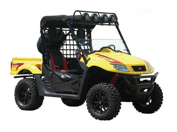 Dur, practic si de incredere, "Kymco UXV 500i SP" este gata sa faca fata fara efort oricarei sarcini. UTV-ul este propulsat de un motor de 499cc, DOHC, 4 timpi, 4 valve cu EFI care genereaza o putere maxima ...