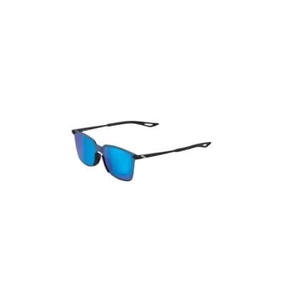 100% LEGERE SQUARE - Soft Tact Black - Blue Multilayer Mirror Lens
