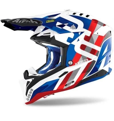 AIROH AIROH AVIATOR 3 RAINBOW BLUE/RED GLOSS