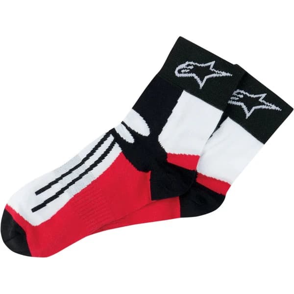 ALPINESTARS RACING ROAD SOCKS Short Negru/Rosu L/XXL