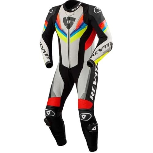 REV'IT! Quantum 3 One Piece Light Grey-Neon Yellow