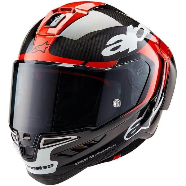 ALPINESTARS SUPERTECH R10 CARBON ELEMENT Negru/Rosu/Alb