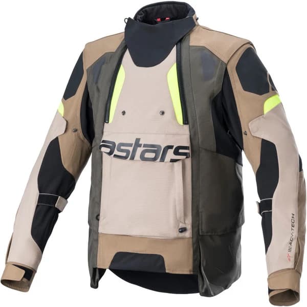 ALPINESTARS HALO DRYSTAR Bej/Negru/Galben fluo