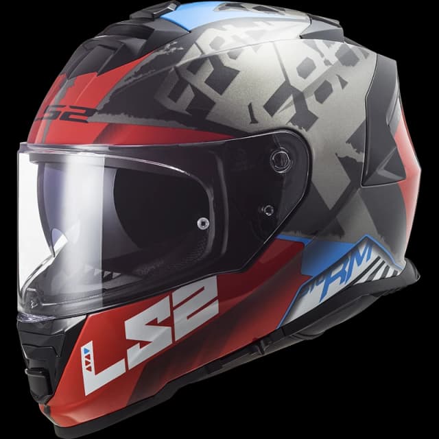 LS2 FF800 STORM SPRINTER BLACK RED TITANIUM