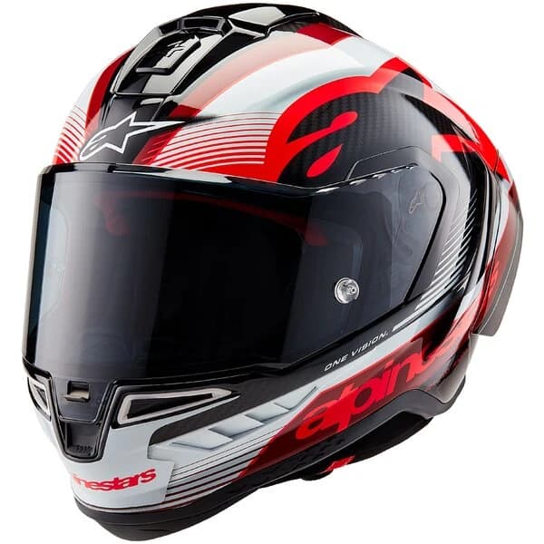 ALPINESTARS SUPERTECH R10 CARBON TEAM Negru/Rosu/Alb