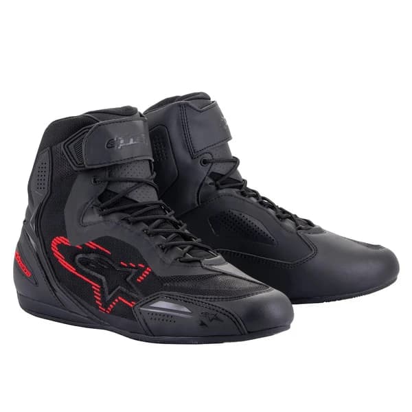 Alpinestars Faster-3 RIDEKNIT 2023 Negru/Gri inchis/Rosu fluo