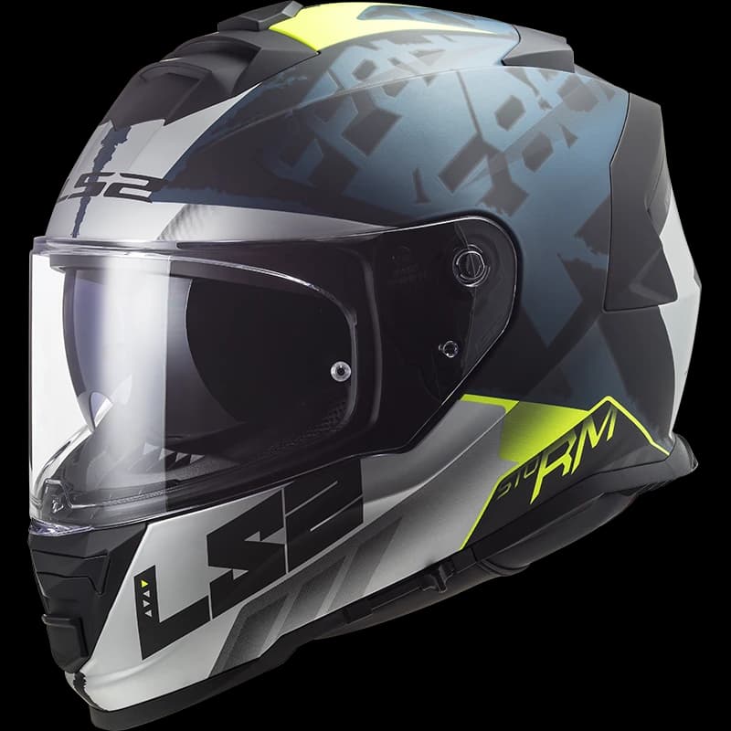 LS2 FF800 STORM SPRINTER M.BLACK SILVER COBALT