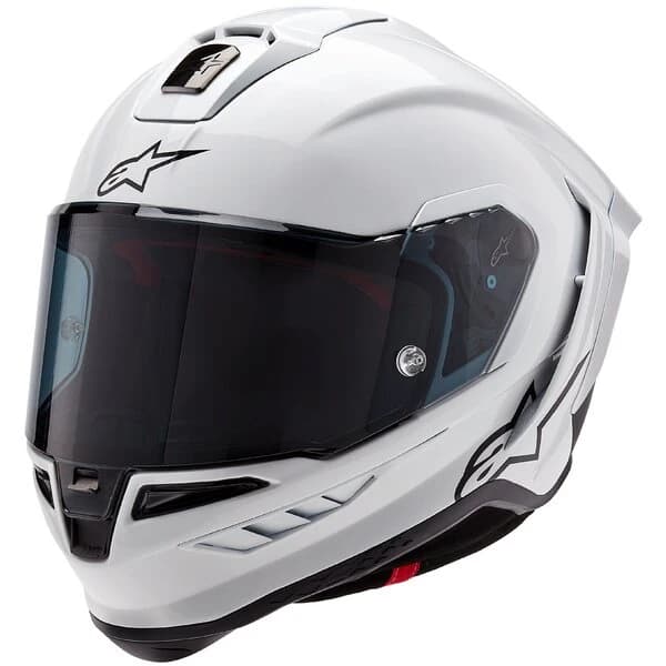 ALPINESTARS SUPERTECH R10 CARBON SOLID Alb Lucios/Negru Mat