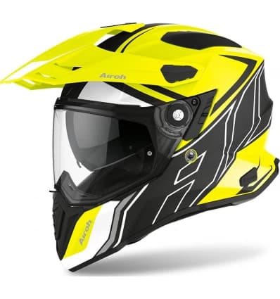 AIROH COMMANDER DUO YELLOW MATT
