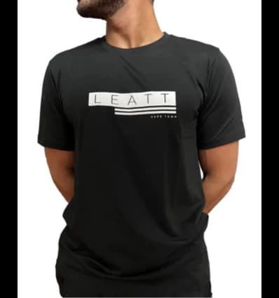 LEATT T-Shirt Leatt Black/White Logo