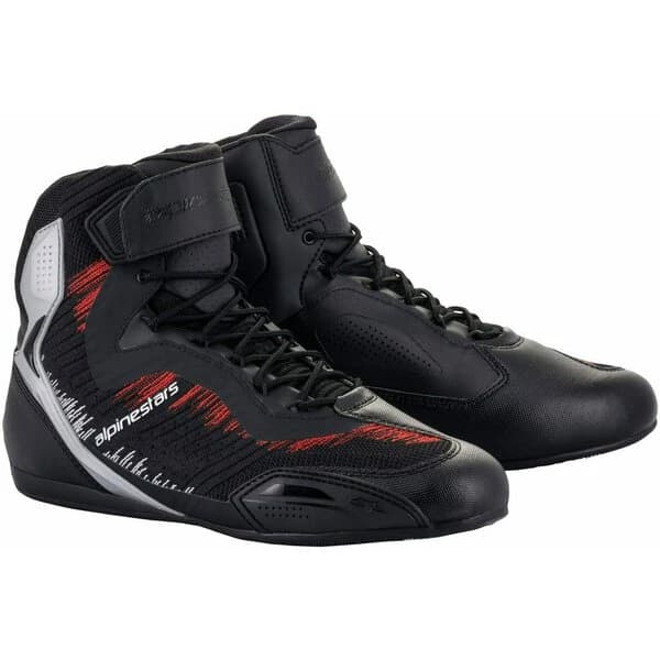 Alpinestars Faster-3 RIDEKNIT Negru/Argintiu/Rosu