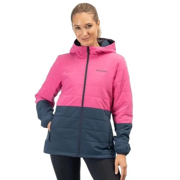 Klim Soteria Insulated Hooded Jacket Punch Pink - Dress Blues
