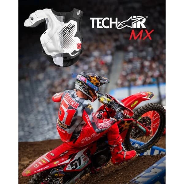 Vesta airbag ALPINESTARS TECH-AIR® MX Alb/Negru