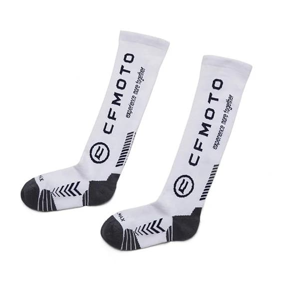 Sosete lungi copii CFMOTO albe
