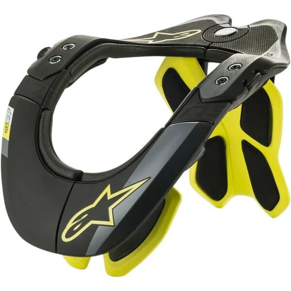 Alpinestars BNS TECH-2 Negru/Galben fluo XS/M