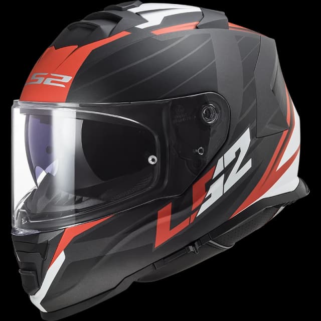 LS2 FF800 STORM NERVE MATT BLACK RED