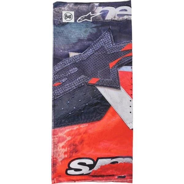 Protectie gat ALPINESTARS BUFF IGNITE NECK TUBE Negru/Rosu