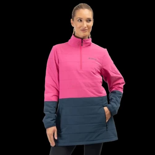 Klim Soteria Insulated Pullover Punch Pink - Dress Blues
